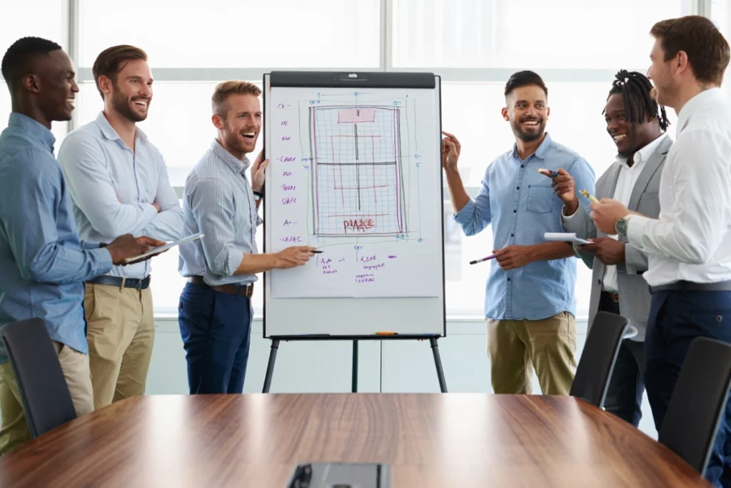 Entreprise en réunion.