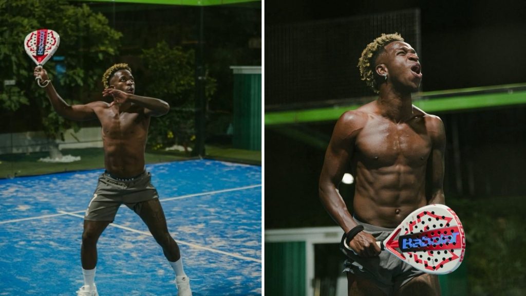 Vinicius Junior construit une piste de padel chez lui : passion et sport