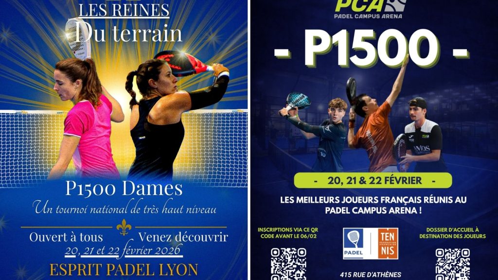 Quarts de finale : P1500 Padel Campus Arena et Esprit Padel Lyon en action